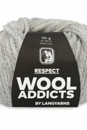 WoolAddicts Respect - 03 lichtgrijs mix - Merino/Alpaca Garen Hete Deal