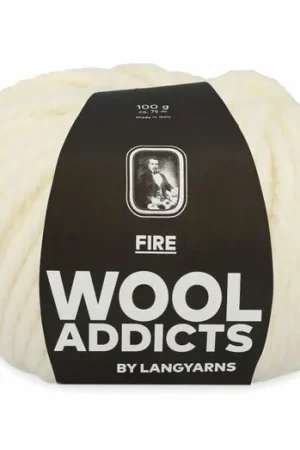 WoolAddicts Fire - 94 naturel - Merinowol Garen Weekendaanbieding