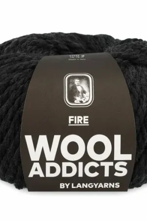 WoolAddicts Fire - 70 antracietgrijs - Merinowol Garen Direct Verzonden