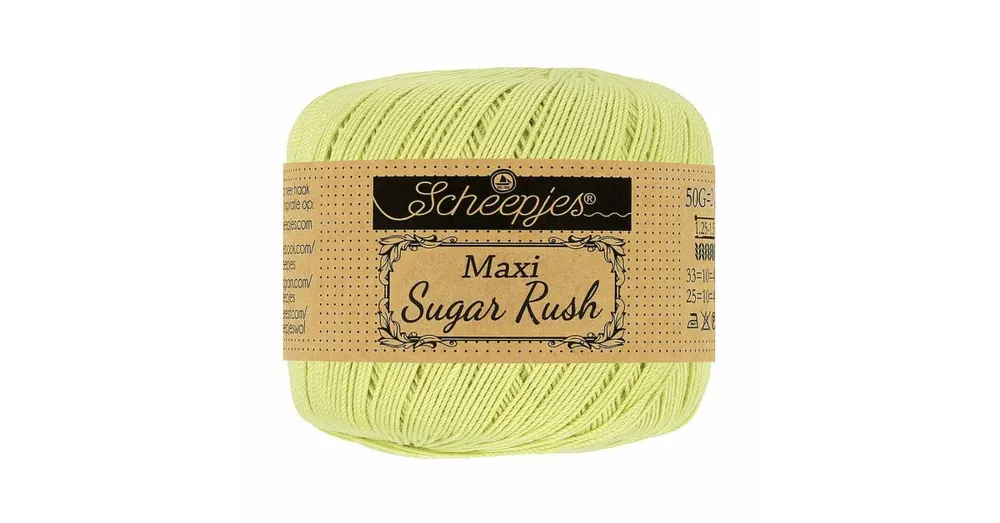 Weekendaanbieding Scheepjes Maxi Sugar Rush - 392 lime juice - Katoen Garen