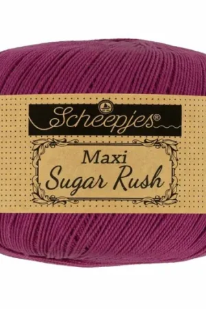 Veilige Betaling Scheepjes Maxi Sugar Rush - 128 tyrian purple - Katoen Garen