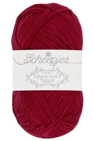 Voordeelprijs Scheepjes Linen Soft - 604 donkerrood - Linnen/Katoen Garen