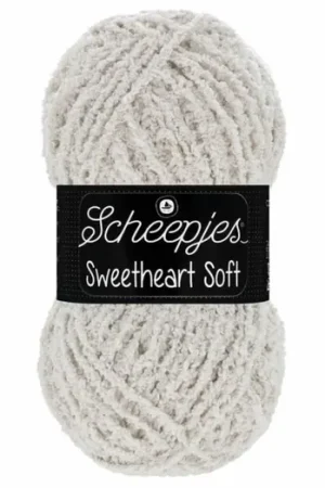 Actieprijs Scheepjes Sweetheart Soft - 02 lichtgrijs - Polyester Garen