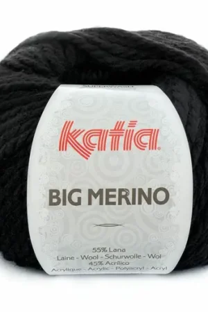 Actieprijs Katia Big Merino - 02 zwart - Wol/Acryl Garen