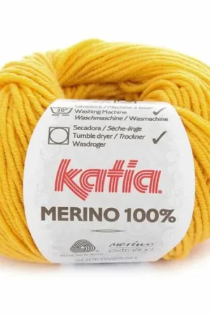 Aanbieding Katia Concept Merino 100% - 63 mosterdgeel - Wol Garen