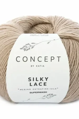 Voordeelprijs Katia Concept Silky Lace - 151 beige - Merino/Zijde Garen