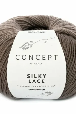 Actieprijs Katia Concept Silky Lace - 150 reebruin - Merino/Zijde Garen