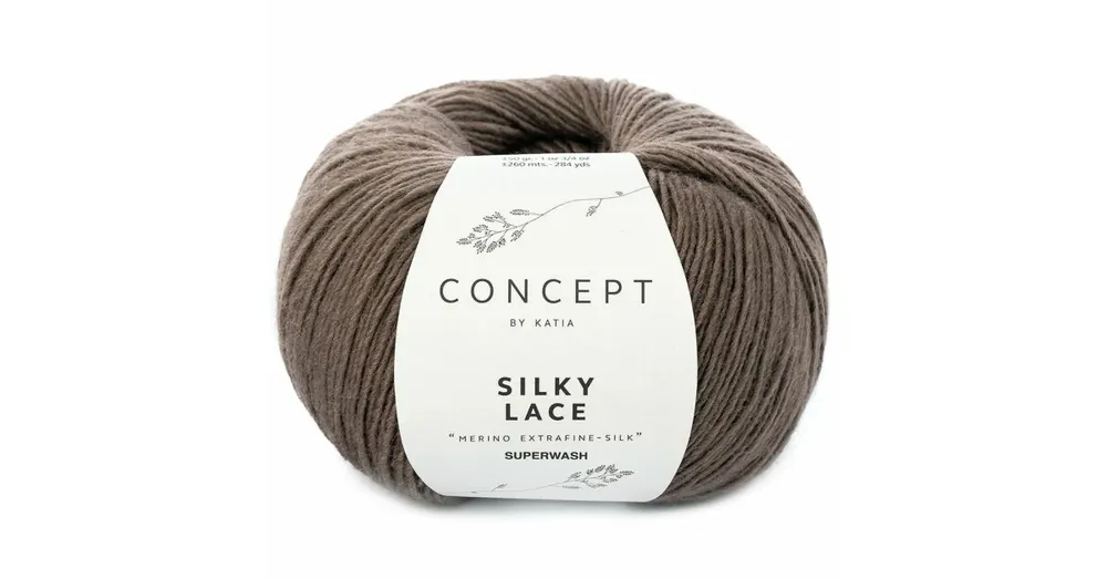 Actieprijs Katia Concept Silky Lace - 150 reebruin - Merino/Zijde Garen