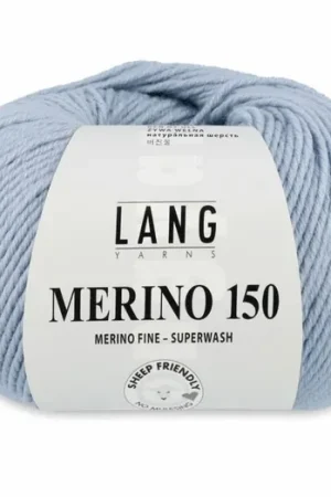 Voordeelprijs Lang Yarns Merino 150 - 123 zilvergrijs - Merinowol Garen