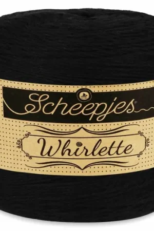 Uitverkoop Scheepjes Whirlette - 851 liquorice - Uni-kleur Garencake