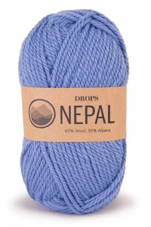 Actieprijs DROPS Nepal Uni Colour - 6220 zachtblauw - Wol Garen