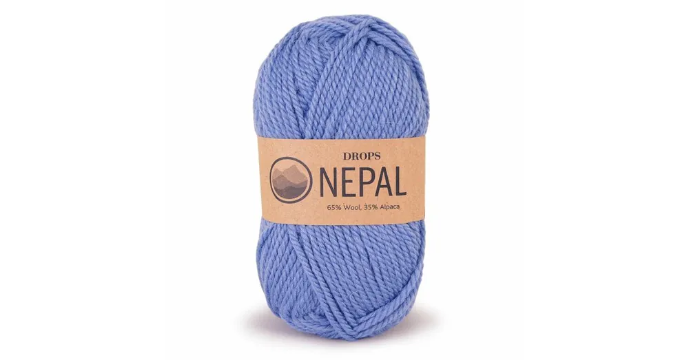 Actieprijs DROPS Nepal Uni Colour - 6220 zachtblauw - Wol Garen