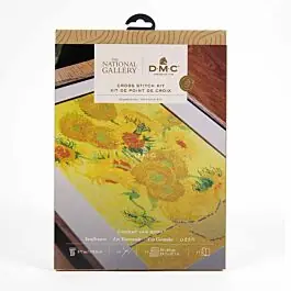 Aanbieding DMC borduurpakket Sunflowers \\u2013 Vincent van Gogh telpatroon
