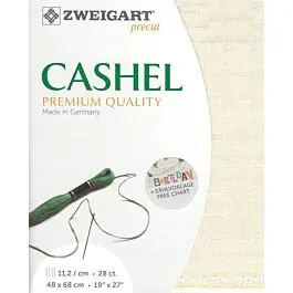 Zweigart linnen borduurstof Cashel 28counts\\/11,2 draden per cm kl.99 creme Direct Verzonden