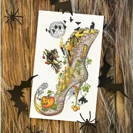 Aanbieding Bothy Threads borduurpakket Halloween Party XSK14 telpatroon