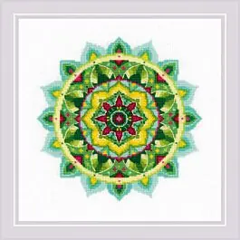 Aanbieding Borduurpakket Mandala van Riolis 1964 om te borduren.