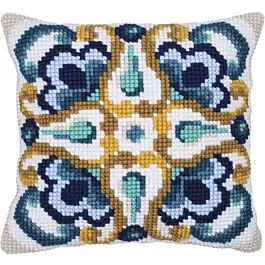 Direct Beschikbaar Borduurpakket kussenpakket Siena Tile Needleart World LH9.012