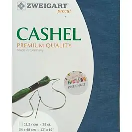 Zweigart linnen borduurstof Cashel 28counts\\/11,2 draden per cm kl.5153 afm. 48x68cm Finale Uitverkoop