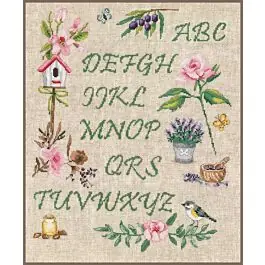 Weekendaanbieding Vervaco borduurpakket tuinalfabet pn-0183197 borduren