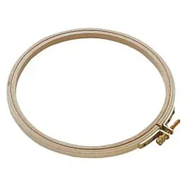 Actieprijs Borduurring rond 21.5 cm beukenhout PN-0009811