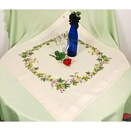 Actieprijs Vervaco tafelkleed wijnranken borduren PN-0013296 voorbedruktkruissteek