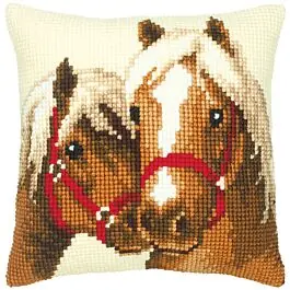 Actieprijs Vervaco borduurpakket borduurkussen paardenliefde pn-0008505 borduren