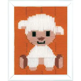 Borduurpakket voor kinderens lammetje van Vervaco PN-0155244 Exclusieve Aanbieding