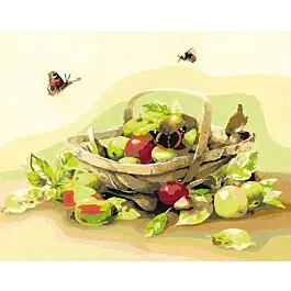 Schilder op nummer mandje met appels Marjolein Bastin Lanarte PN-0194715 Goedkoop