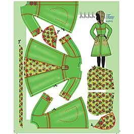 Aanbieding DressYourDoll Zelf Barbiekleren naaien Fanny Ladybug