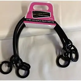 Beste Prijs Tassenbeugel half rond zwart met ronde ringetjes