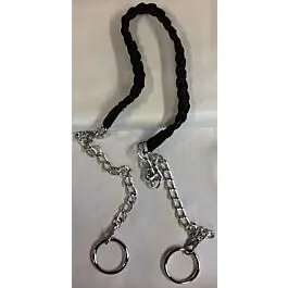 Tassenhengsel gevlochten leder look en ijzere ringen Op = Op