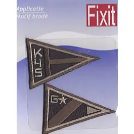 2 Bruin getinte driehoekjes Koopje