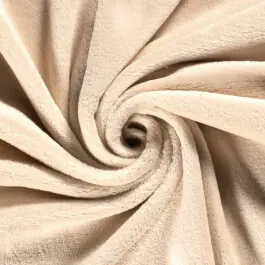 Beperkte Voorraad Coral fleece uni beige