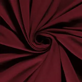 Sweat/french terry aangeruwd uni bordeaux Premium