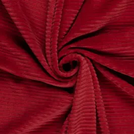 Uitverkoop Nicky ribjersey breed donkerrood