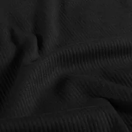 Beperkt Aanbod Rib jersey uni zwart