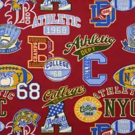 Tijdelijk Beschikbaar Sweat/french terry aangeruwd college bordeaux