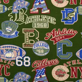 Alleen Vandaag Sweat/french terry aangeruwd college groen