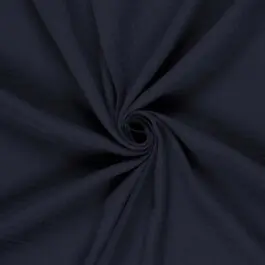 Uitverkoop Katoenen mousseline uni marine