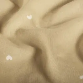 Baby corduroy harten beige Tijdelijk Beschikbaar