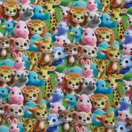 Aanbieding Softshell digitaaldruk dieren groen