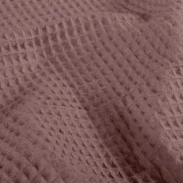 Wafelstof grof oudroze Lage Prijs