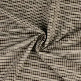 Bengaline stof geruit grijs Aanbieding