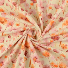 Alleen Vandaag Baby corduroy digitaaldruk bloemen oudroze