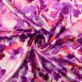 Viscose satijn digitaaldruk dierenhuid fuchsia Must-Have