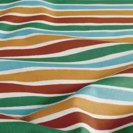 Alleen Vandaag Katoen poplin strepen offwhite