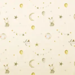 Beperkt Aanbod Katoen tricot digitaaldruk circus lichtgroen