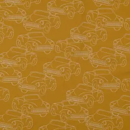 Sweat/french terry aangeruwd voertuigen oker Actieprijs