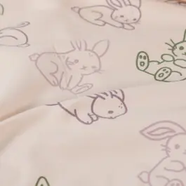 Sweat/french terry haasjes lichtroze Laatste Versie