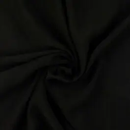 Viscose poplin crushed uni zwart Nu Kopen